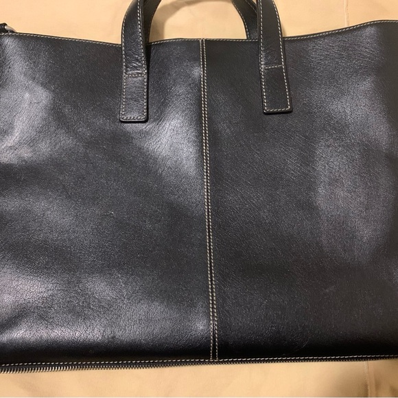 Frank Daniel Black Leather Men's Bag - Picture 4 of 16